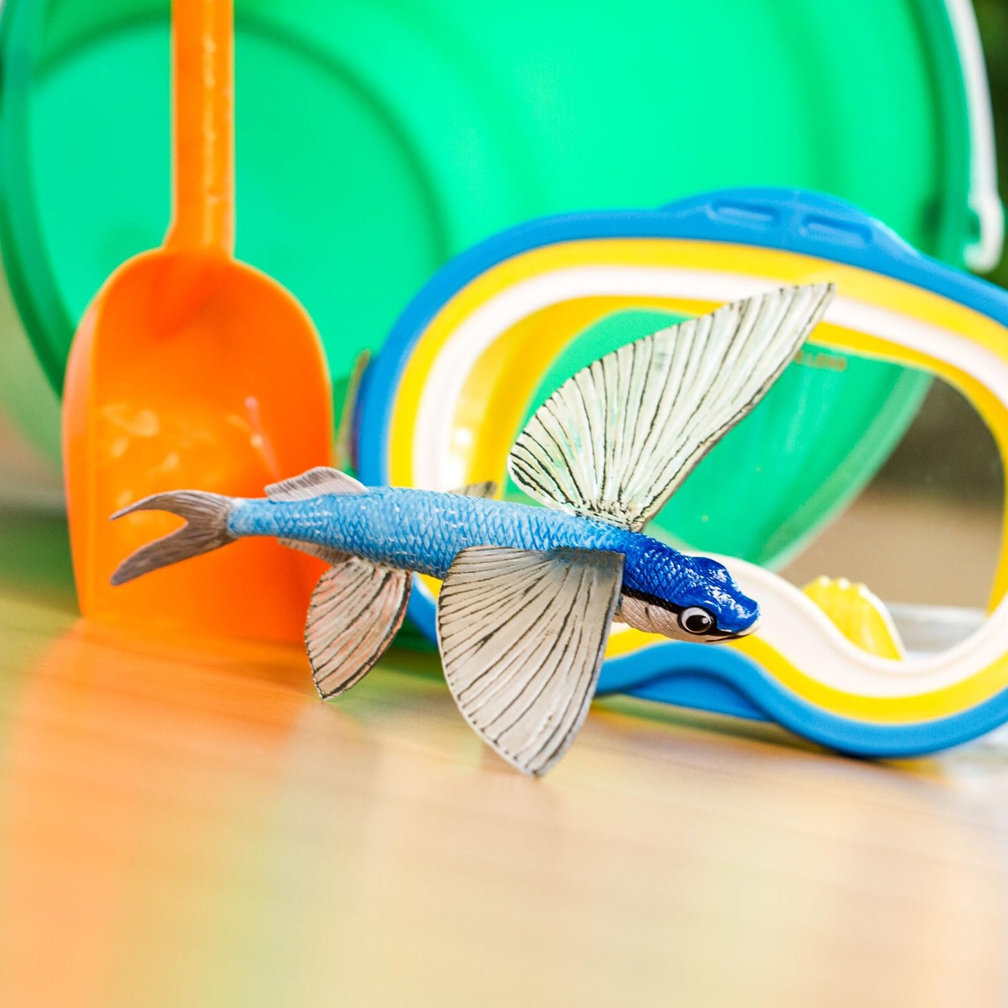 Safari Ltd. Flying Fish Figurine - Detailed 7" Plastic Model Figure - Fun Educational Play Toy for Boys, Girls & Kids Ages 18 Months+