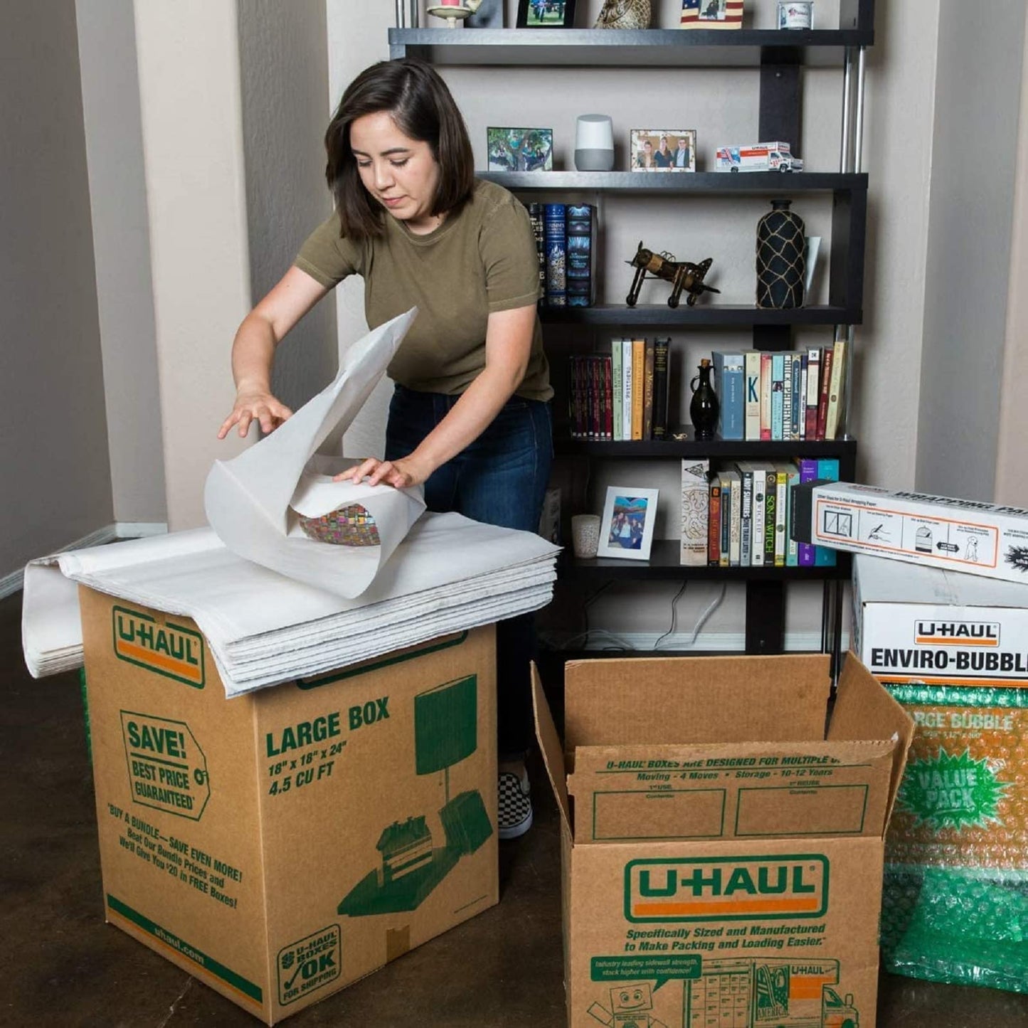 WAUPPY 70 Sheets Newsprint Packing Paper Sheets for Moving, Shipping, Box Filler, Wrapping and Protecting Fragile Items 1.8 Lbs (26” x 15”)