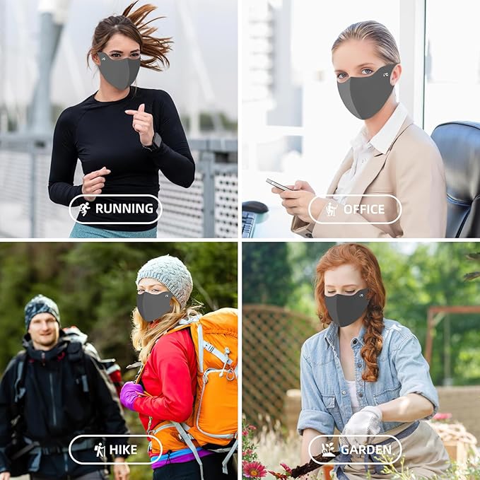 Breathable Washable Reusable Sun Face Mask For Women Men,sunscreen UV Face Shield For Hiking Riding Exercise