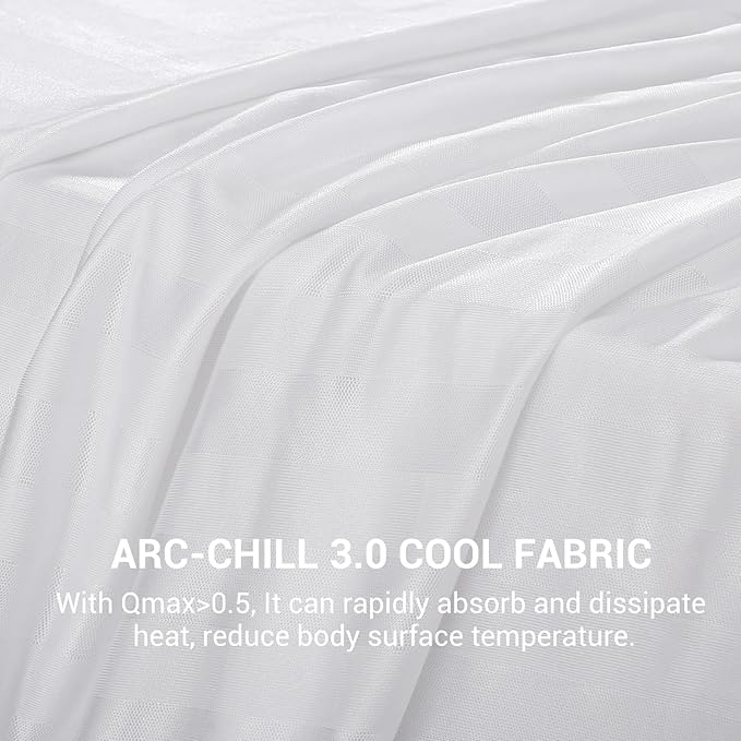 Elegear Revolutionary Cooling Throw Blanket, Absorbs Heat to Keep Body Cool for Night Sweats, Double Sided Arc-Chill3.0 Cool Fiber Q-Max>0.5, Lightweight Summer Cold Blankets Sleeping 51" x 67"