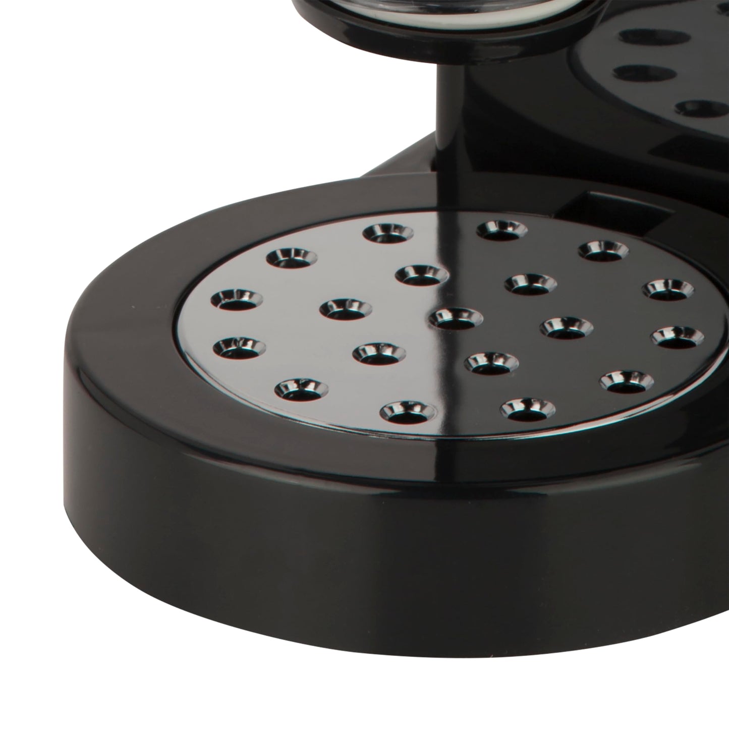 Honey-Can-Do Dry Food Dispenser, Single Control, Black/Chrome
