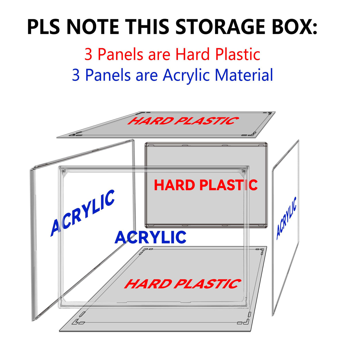 12 Pack Clear Shoe Storage Boxes Stackable (12 Count)