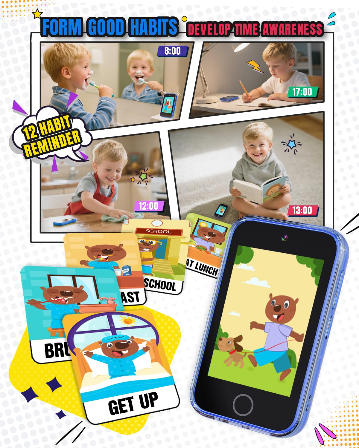 Byserten Learning Toy Set for Boys Handled Game Christmas Birthday Gifts