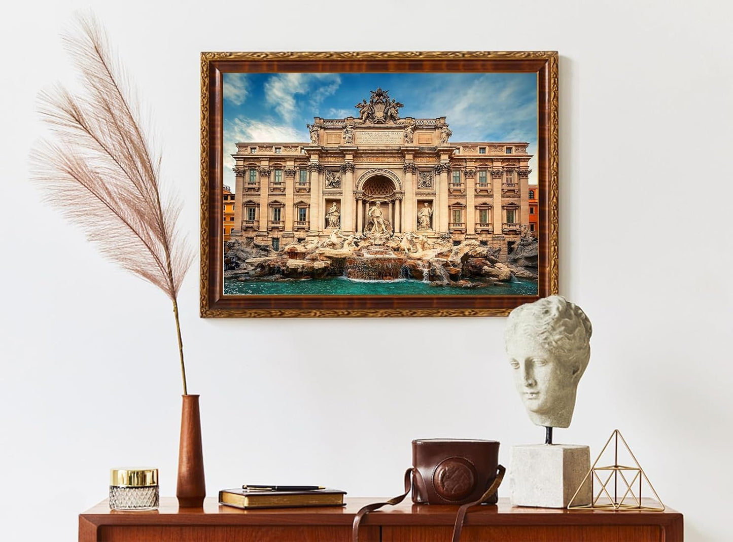 Jigsaw Puzzles 2 Pack 1000 Pieces Colosseum & Trevi Fountain Nature Impossible Challenging Puzzles for Home Decor Birthday Gifts Toy for Men Women