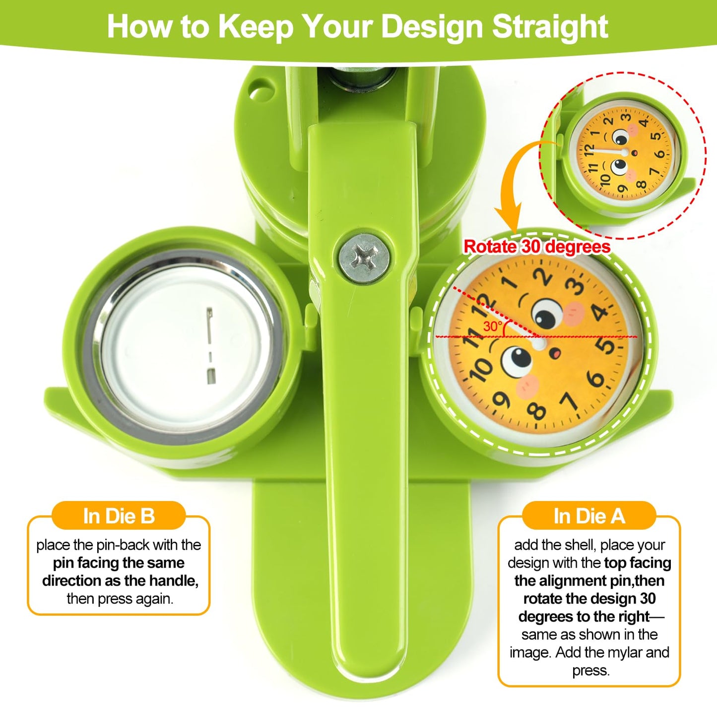 MK.Bear Button Maker Machine 58mm (2.25 in) Installation-Free, DIY Button Pin Maker Machine, Badge Punch Press with Free 100pcs Badge Supplies & Pictures & Circle Cutter