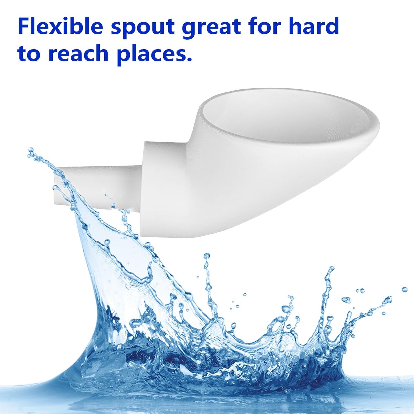 RV Water Tank Filling Funnel - 100mm Wide Mouth with Anti-Spill Design for Campers