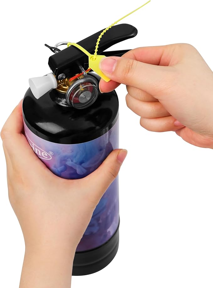 Giant Gender Reveal Fire Extinguisher (2 Pack), 2lb Color Powder Cannon Blasts 20+ Feet, Vibrant Blue Smoke Spray with Non-Toxic Cornstarch, Unique Handheld Party Supplies for Outdoor Baby Reveal