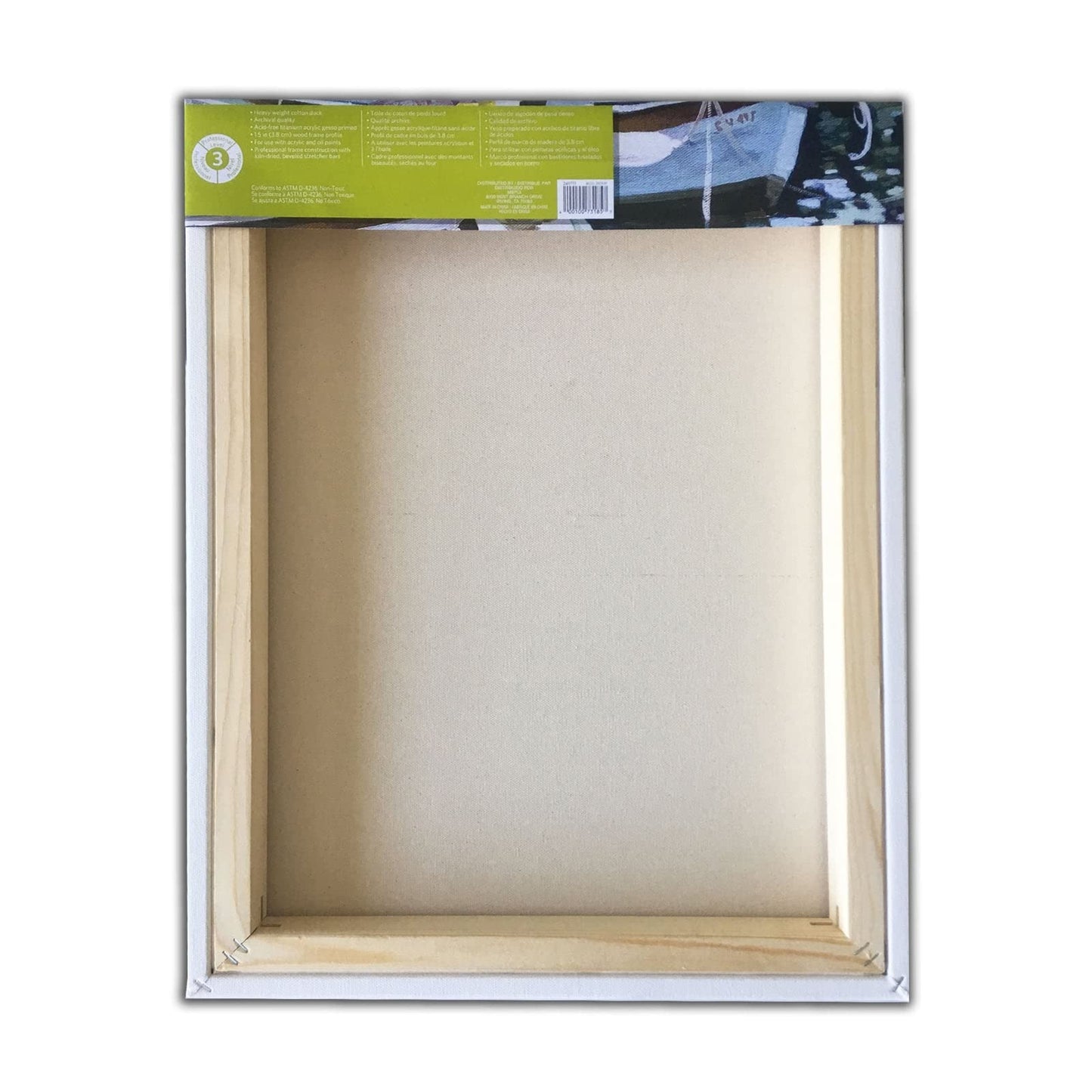 Artist's Loft 16" x 20" Level 3 Gallery Wrapped Heavy Duty Canvas - Archival, Acid Free Cotton Canvas for Paint, Acrylic, & Oils - Bulk 12 Pack