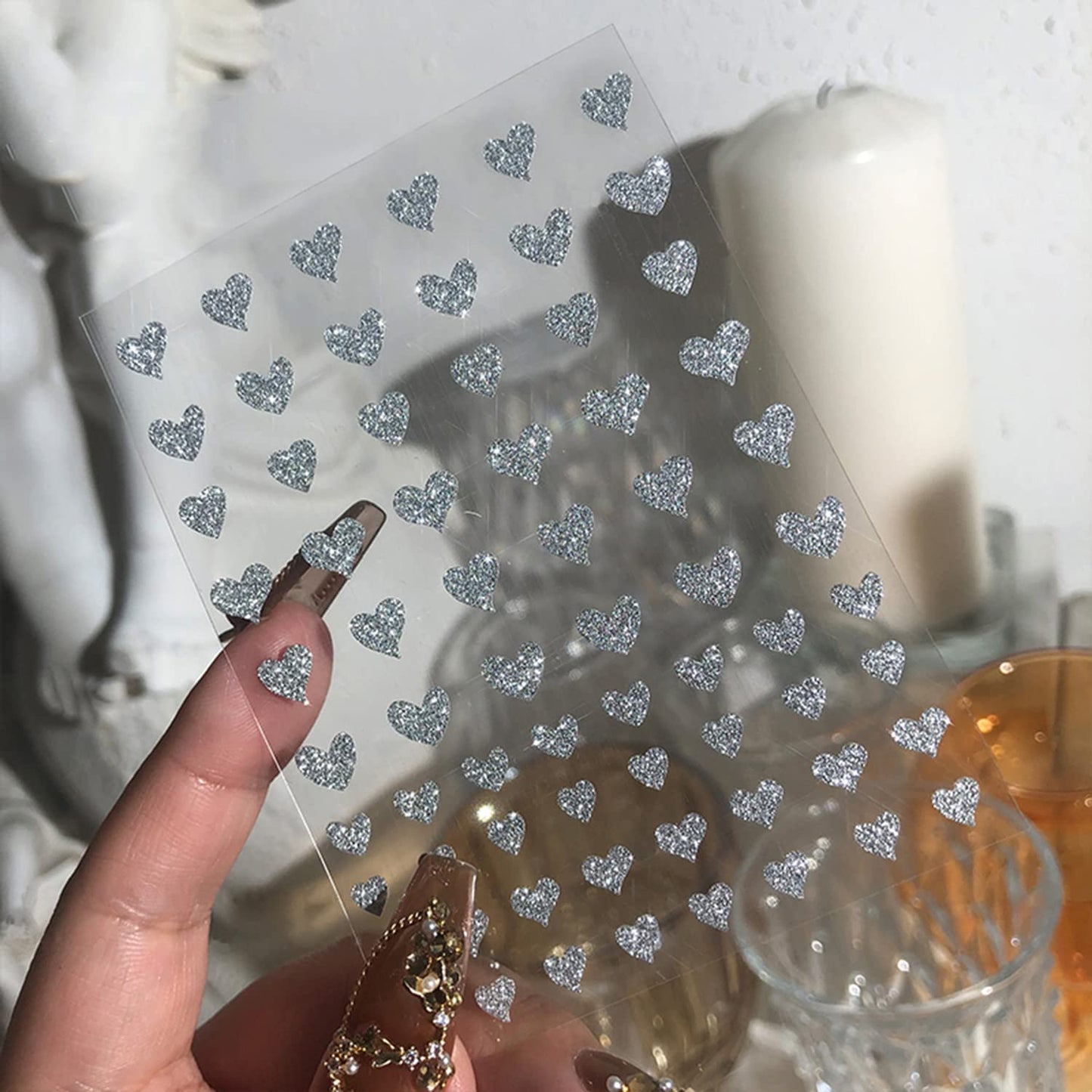 6 Sheets Sexy Girls Nail Stickers and 6 Sheets Silver Nail Stickers