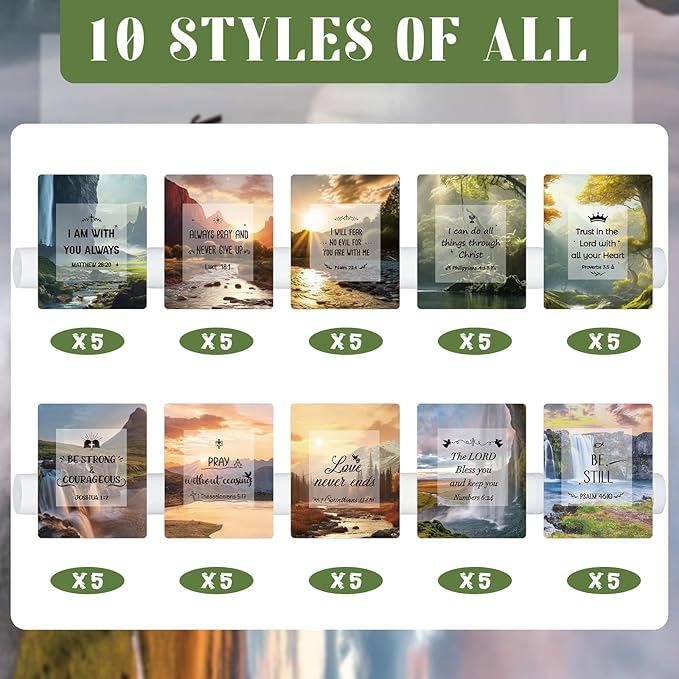50 Pack Christmas Christian Religious Gifts Bulk Lip Balms for Women Men Church Party Favors Bible Verse Lip Balm with Scripture Gifts for Coworkers Staff Employee Christmas Stocking Stuffers
