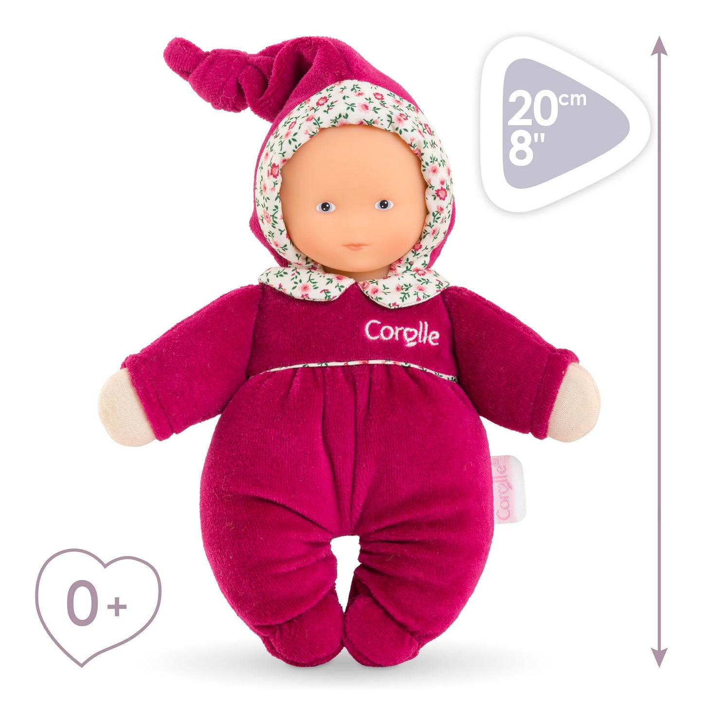 Corolle - Mon Doudou, Babidoux Rose Granadine, 20 cm, From Birth, 9000060060