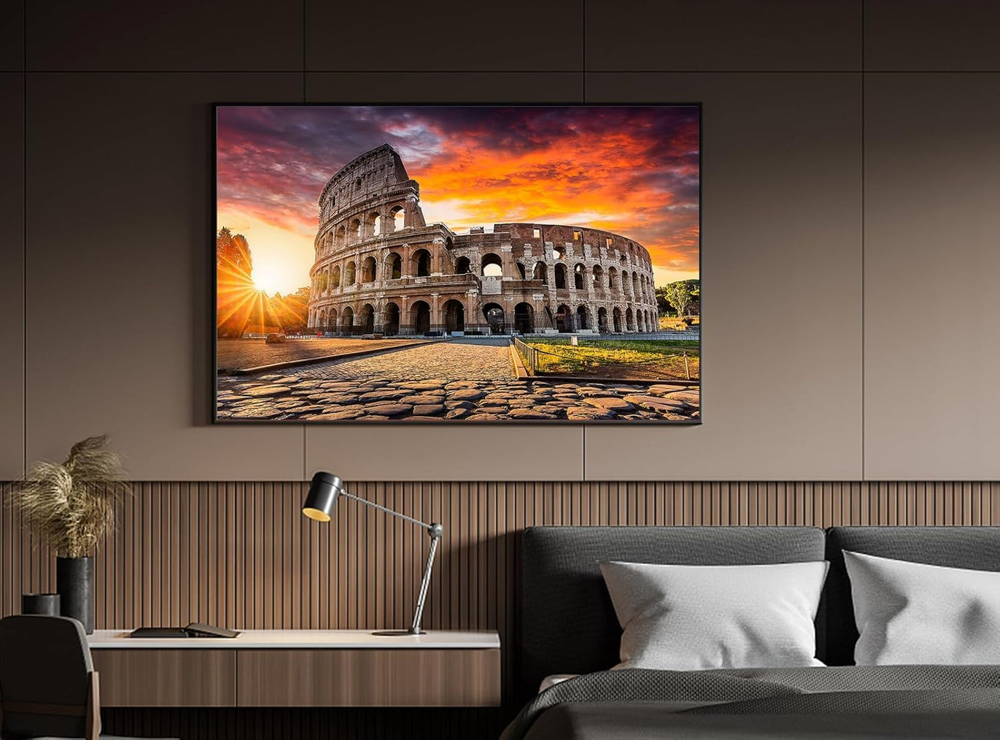Jigsaw Puzzles 2 Pack 1000 Pieces Colosseum & Trevi Fountain Nature Impossible Challenging Puzzles for Home Decor Birthday Gifts Toy for Men Women
