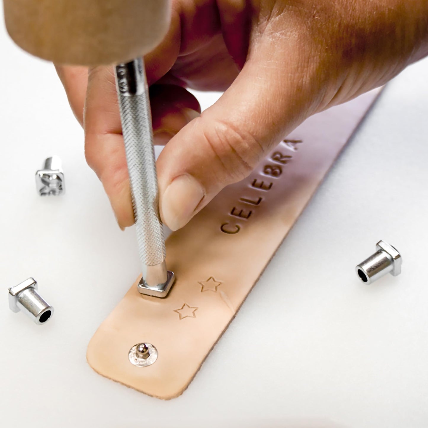 Realeather Leathercraft Kit, Funtime Stamp Set