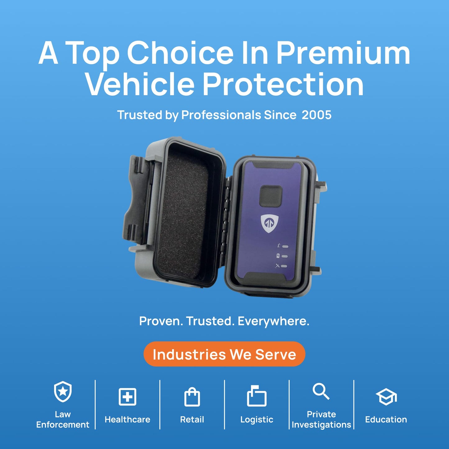 Brickhouse Car Trackers for Your Vehicle - Spark Nano 7 GPS Tracker with Magnetic Waterproof Case - Hidden Real-Time 4G LTE Vehicle Finder - GPS Tracking Device for Cars & More - Subscription Required
