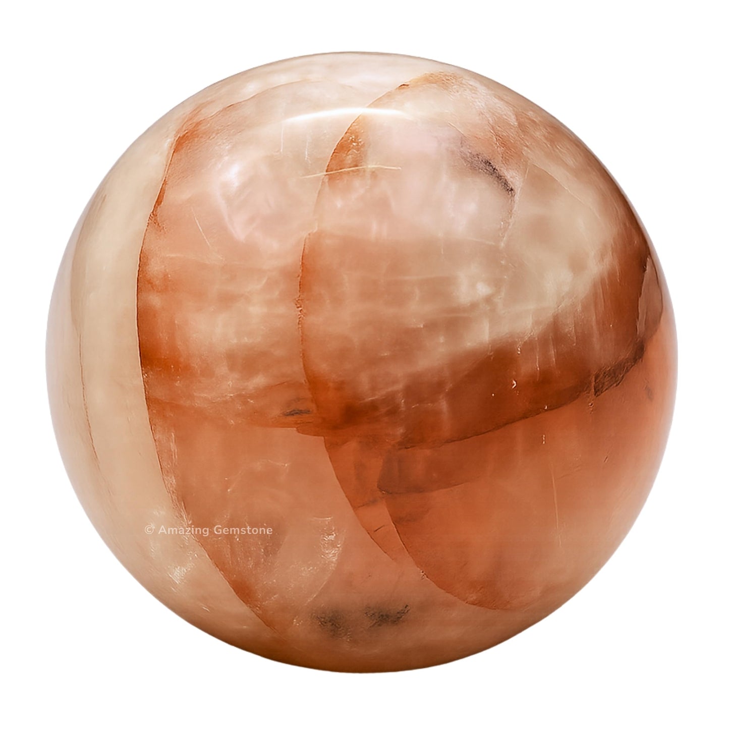 Amazing Gemstone Red Hematoid Quartz Crystal Ball with Stand - 2 Inches Crystal Sphere Meditation Balls for Witchcraft and Decorative Balls