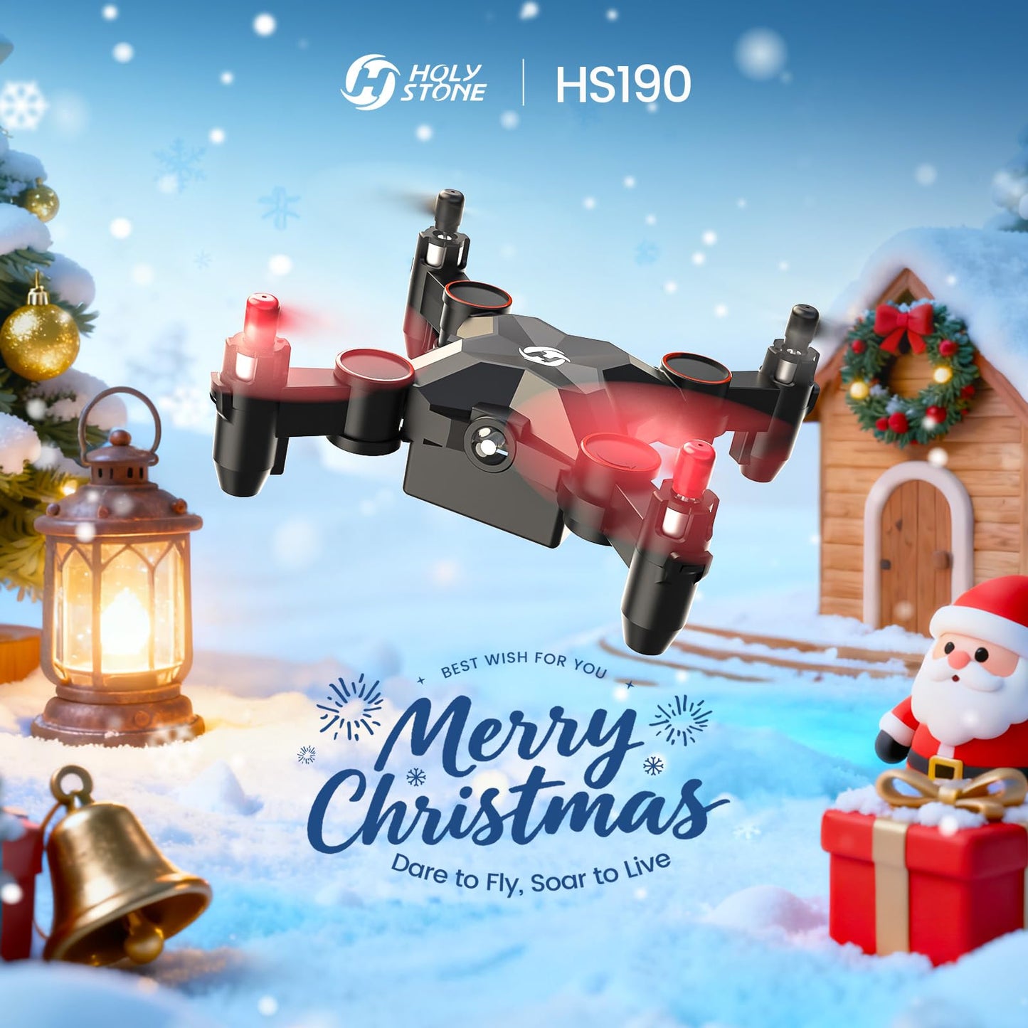 Holy Stone HS190 Foldable Mini Nano RC Drone for Kids Gift Portable Pocket Quadcopter with Altitude Hold 3D Flips and Headless Mode Easy to Fly for Beginners