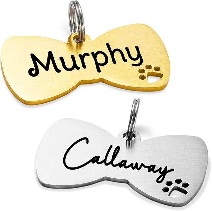 Ultra Joys Personalized Dog Tags - Engraved Pet ID Tag, Rose Military Tag