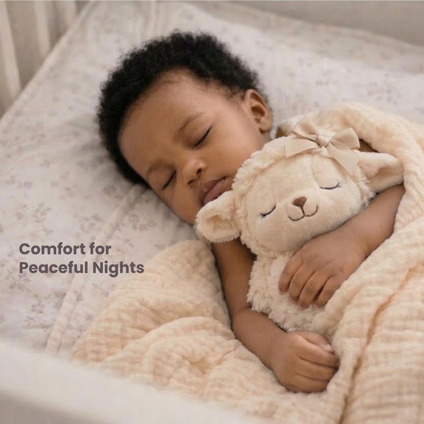 Highmark Collective Baptism Gift for Boy or Girl Baptism Set with 10" Praying Lamb Plush Toy, Bamboo Muslin Blanket & First Prayer Book, Ready to Gift Keepsake Box
