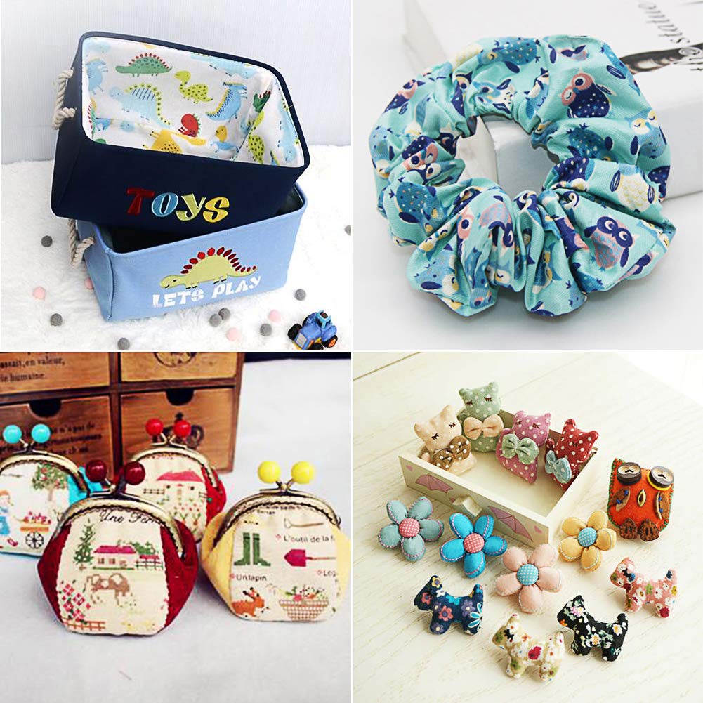 ZGXY Fabric, 50 pcs/lot Top Cotton 8" x 8" (20cm x 20cm) Squares Patchwork, Precut Multi-Color and Different Pattern for Sewing Quilting Crafting, Home Party Craft Fabric DIY Sewing Mask