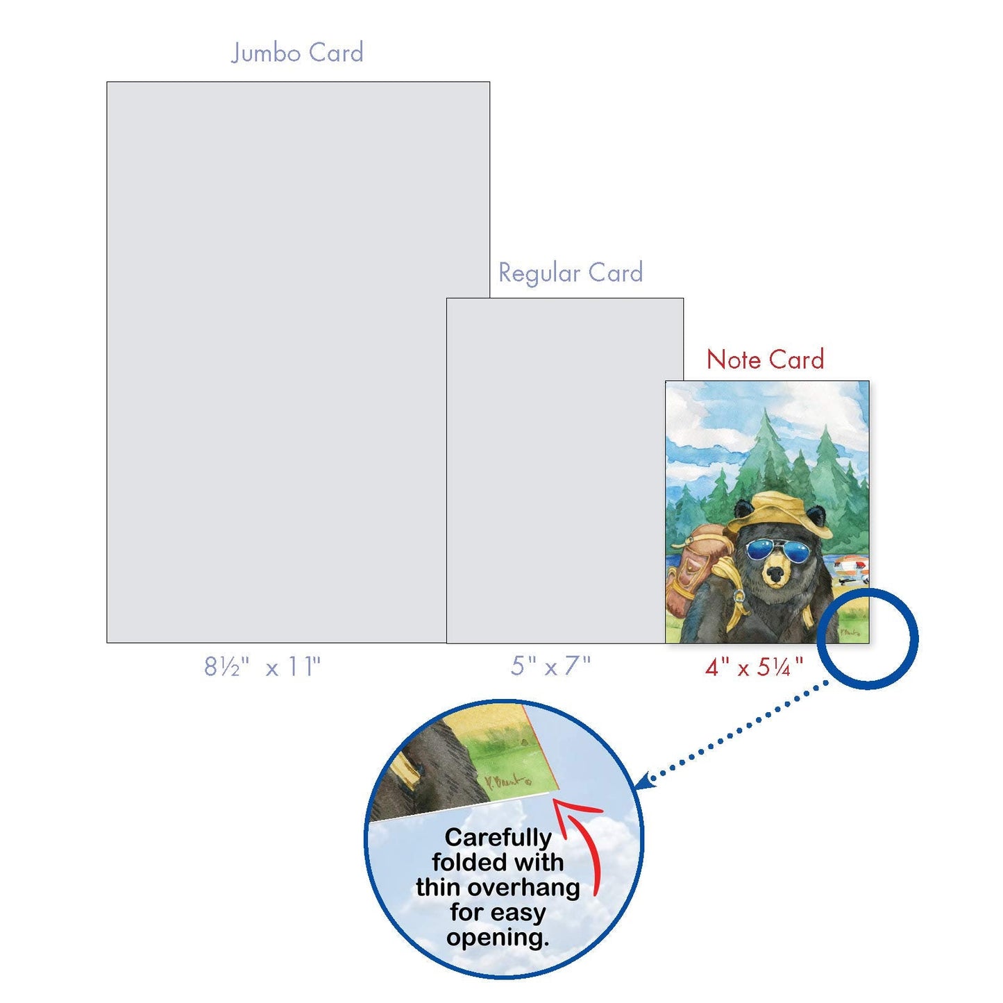The Best Card Company - 20 Assorted Bulk Wildlife Whimsical Greeting Cards Boxed Set (4 x 5.12 Inch) Wildlife Variety Notecards for Kid (10 Designs, 2 Each) - Animal's Day Off AM6670OCB-B2x10