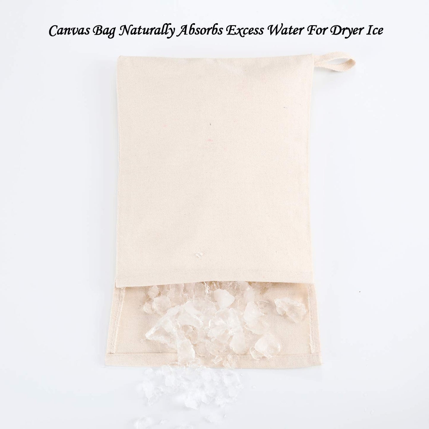 Boao 4 Pcs Canvas Lewis Ice Crusher Bag Reusable Crushed Ice Packs 13.5 x 8.5 inches Professional Bartender Kit for Home Party Bar Kitchen