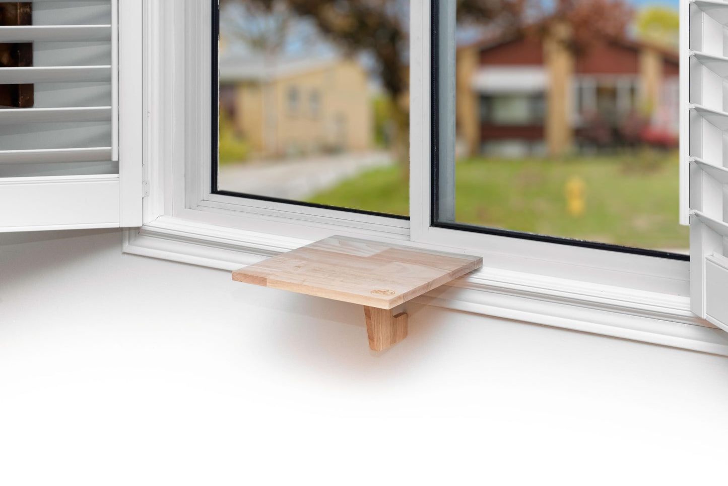 AD Furnishes Original SillMate Window Plant Shelf, 11.6"x11.6" Sill Shelf for Plants - Verify Sizing First - Cat Perch - Renter Friendly No Drilling/Damage - Sill Extender for Plants (Small)