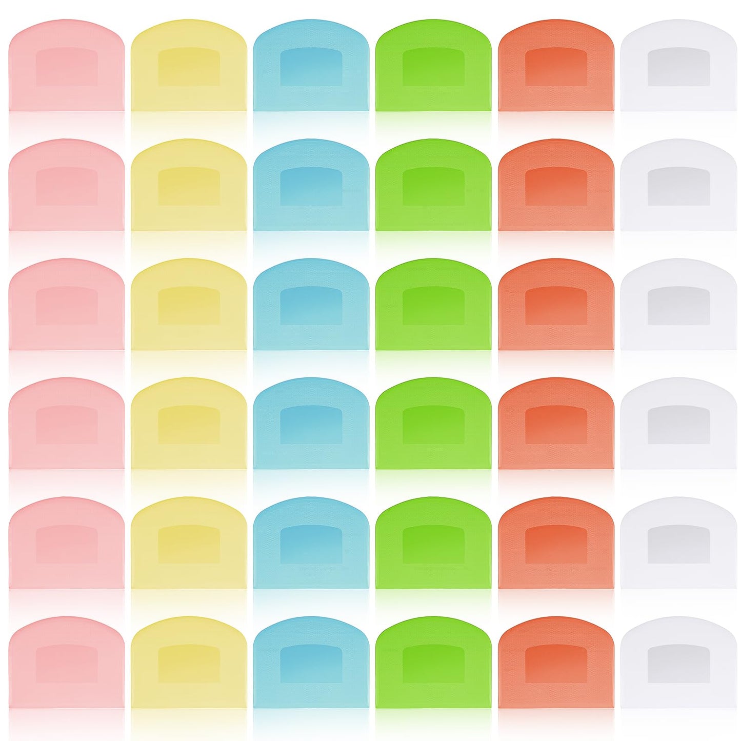 36 Pcs Food Scraper, Flexible Dough Scraper, Multifunctional Kitchen Scrapers Tool, Bread Dough Cutter, Cake Smoother for Icing,