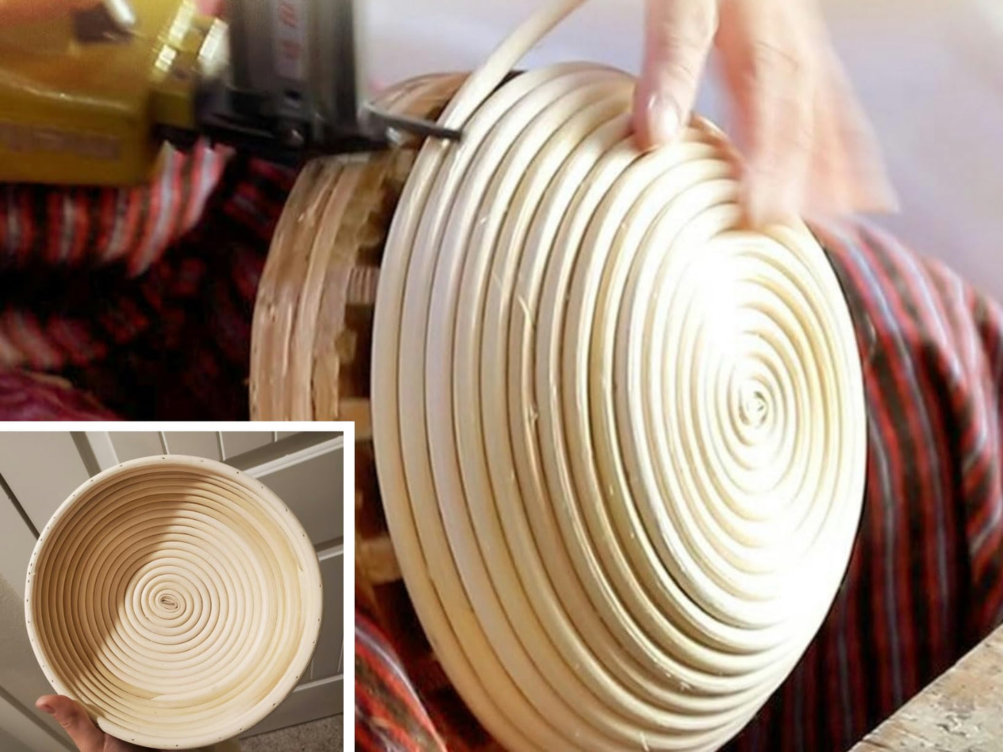 Proofing Baskets for Sourdough Bread Baking, 2 Pack Banneton Bread Proofing Basket 9 inch Round & 10 inch Oval Proofing Bowls for Sourdough Bread with Liner Making Baking Fermentation Tools Supplies