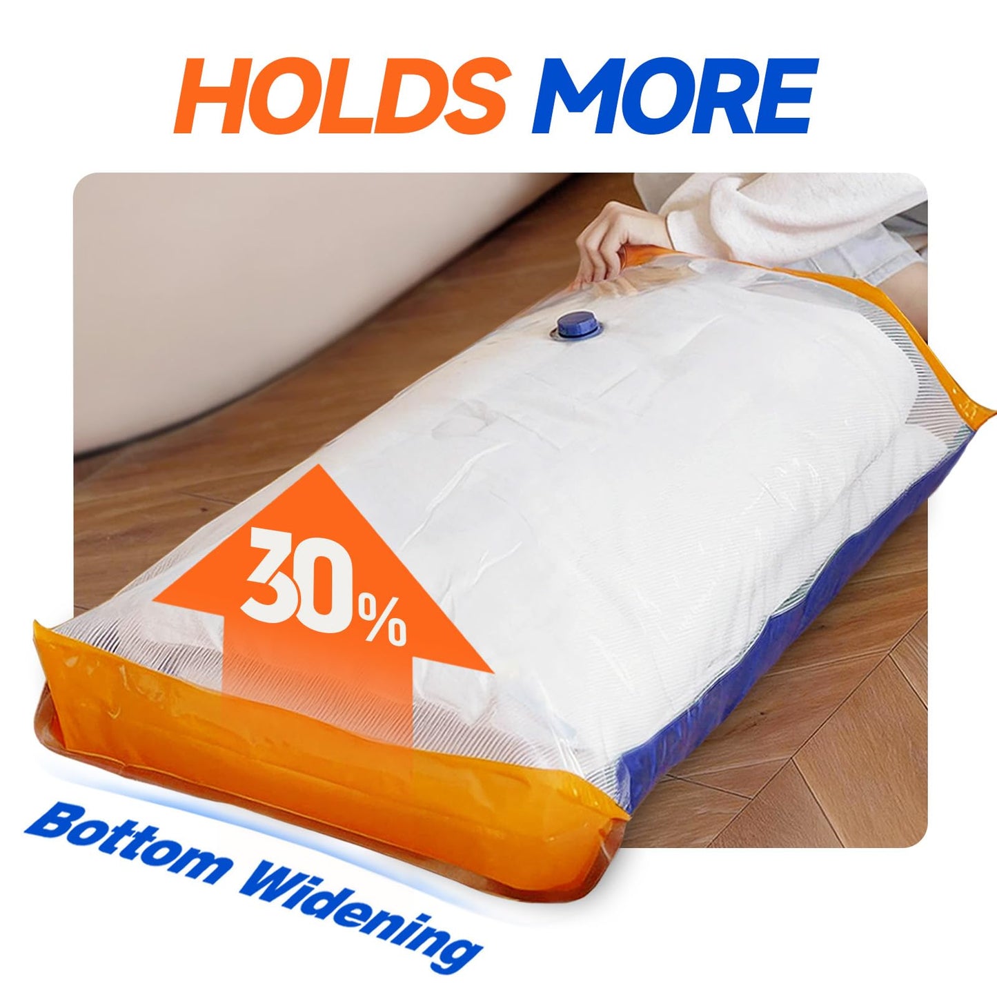Vacbird Vacuum Storage Bags with Rechargeable Cordless Pump,15 Pack 3 Size Compression Packing Cubes Seal Bags, Space Saver for Clothes and Clothing Blankets Organization Space Saving