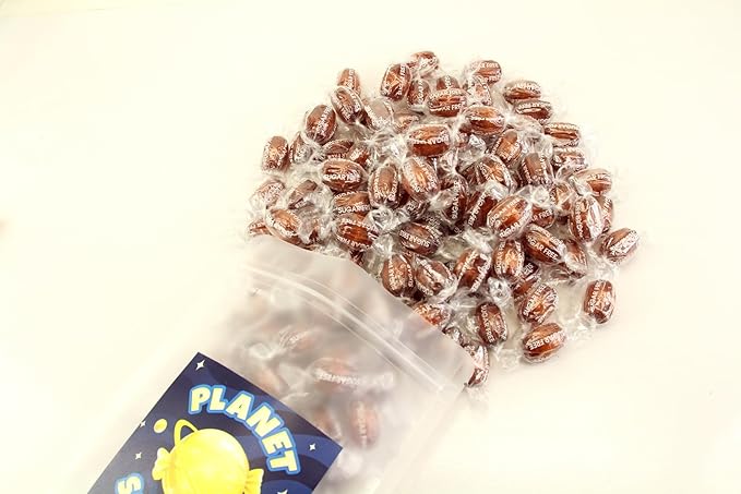 Planet Sweets Premium Sugar Free Root Beer Barrels Hard Candy - 1.5 Pounds - Individually Wrapped Discs Kosher
