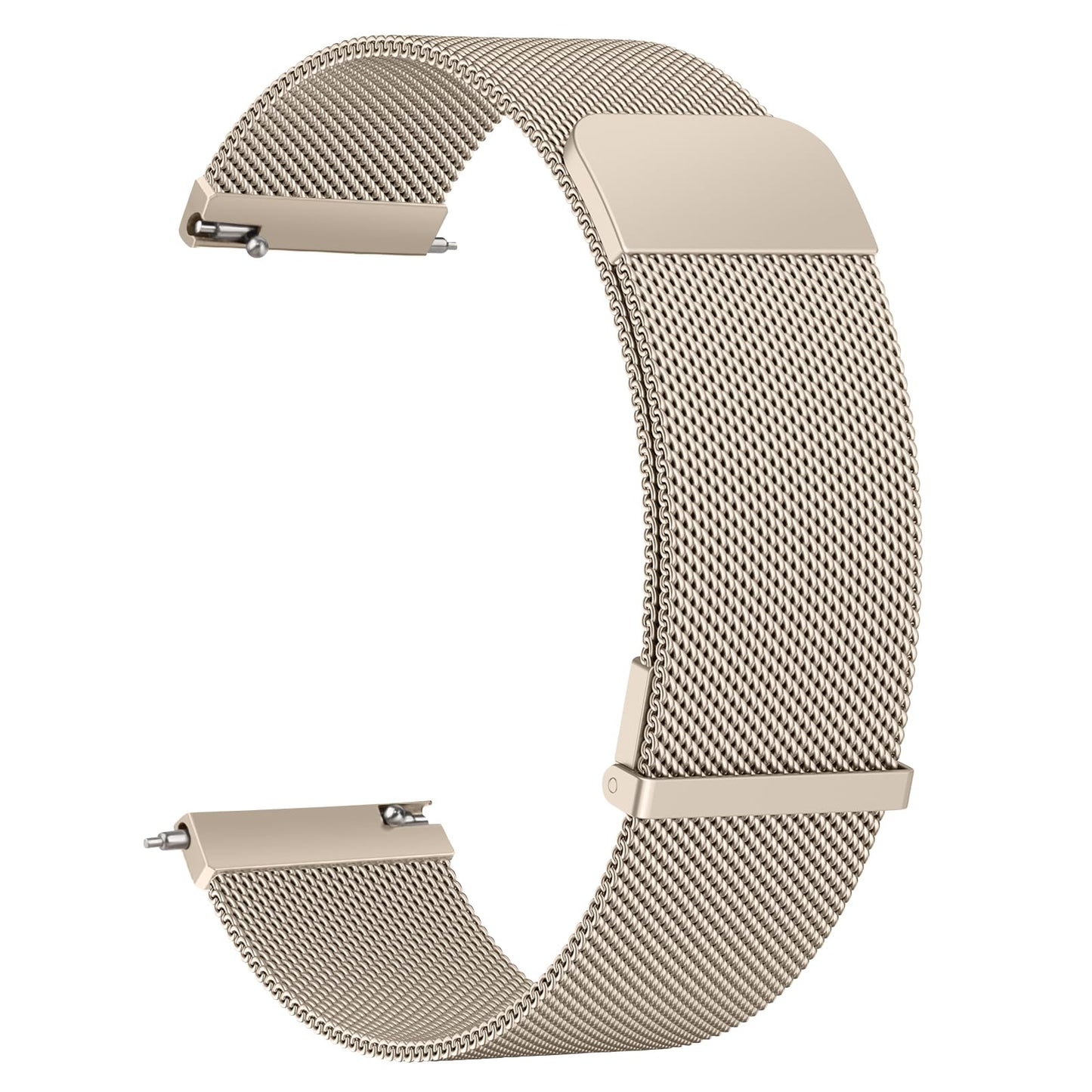Vanjua 22mm Watch Band for Women Men, 22mm Quick Release Stainless Steel Metal Mesh Loop Adjustable Magnetic Replacement Wristbands Straps Bands
