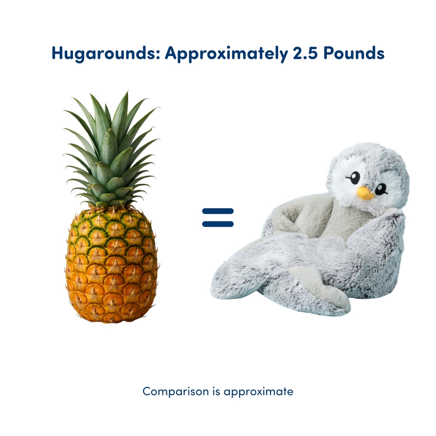 HUGIMALS Hugarounds Berkeley the Bat 2.5 lb Microwaveable & Freezable Weighted Plush Neck & Shoulder Wrap | Soothing, Comforting Hugs for Self-Care & Relaxation | Unscented for Ages 2+