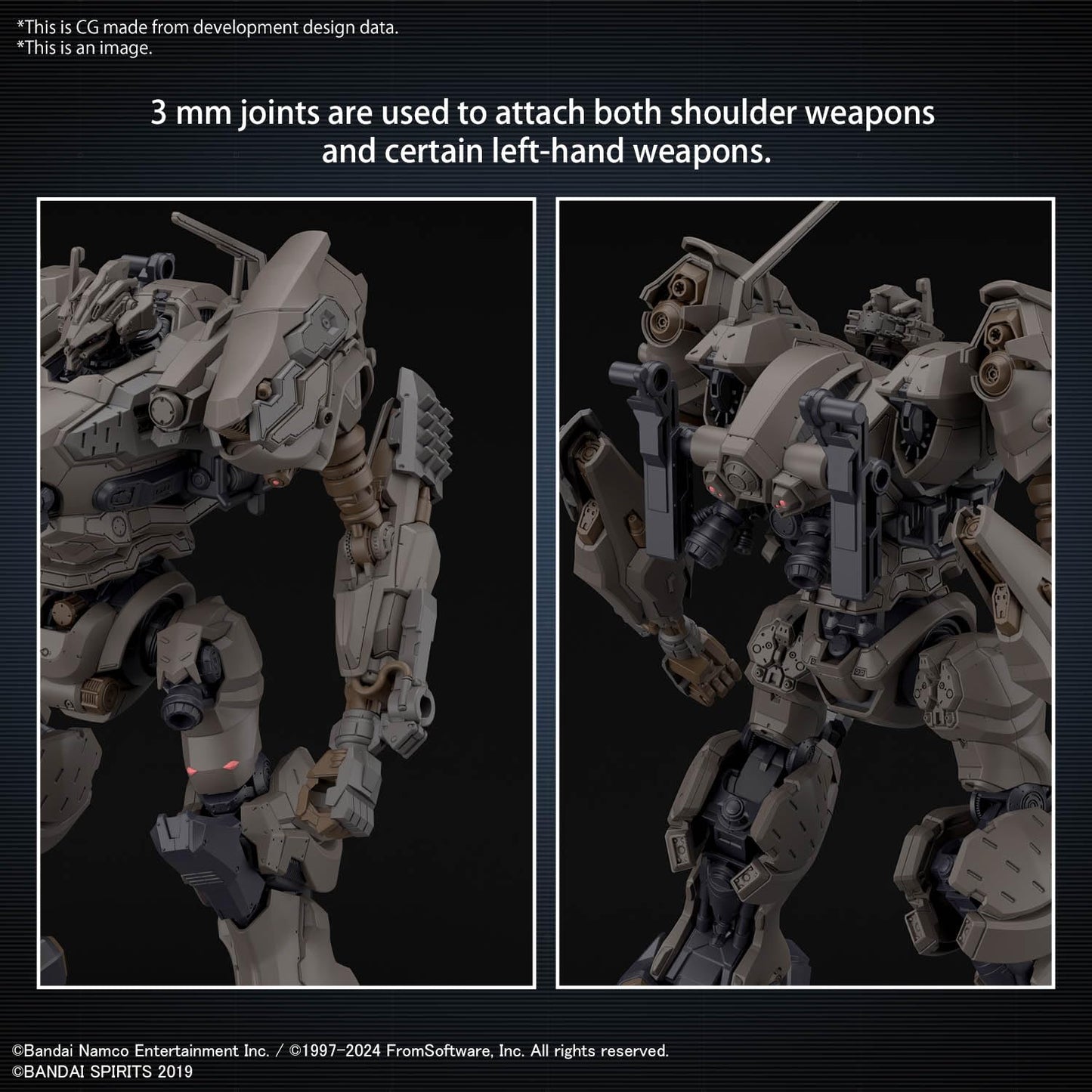Bandai Hobby - Armored Core VI Fires of Rubicon - #01 RaD CC-200 Orbiter Nightfall 30 MM 1/144 Model Kit