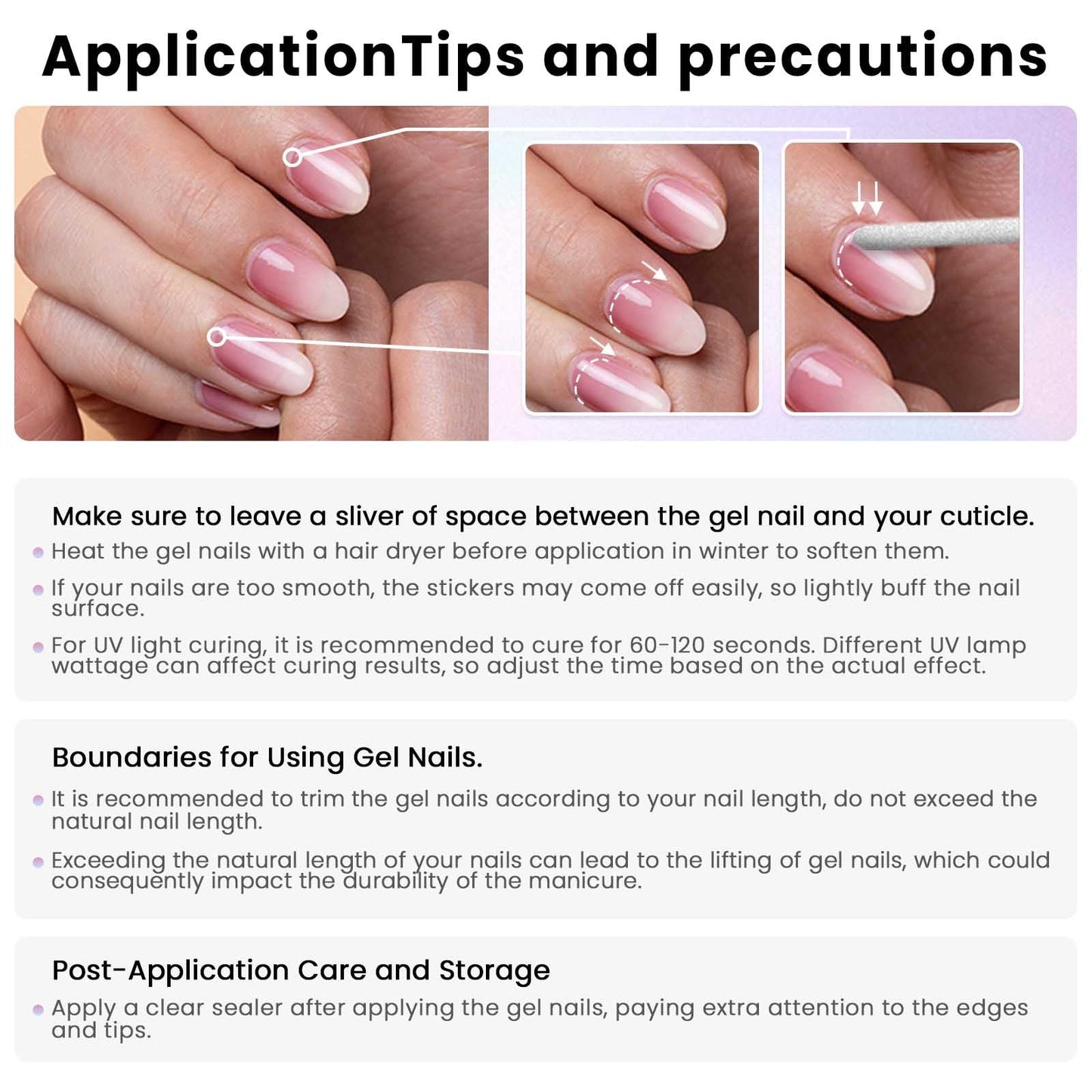OAUEE Semi Cured Gel Nail Strips | Gel Nail Stickers with UV Light Required | Salon Quality, Easy Application and Removal（Colorful Faces）