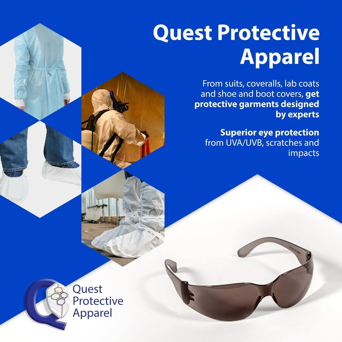 Quest Anti Fog Safety Glasses (24 Count)