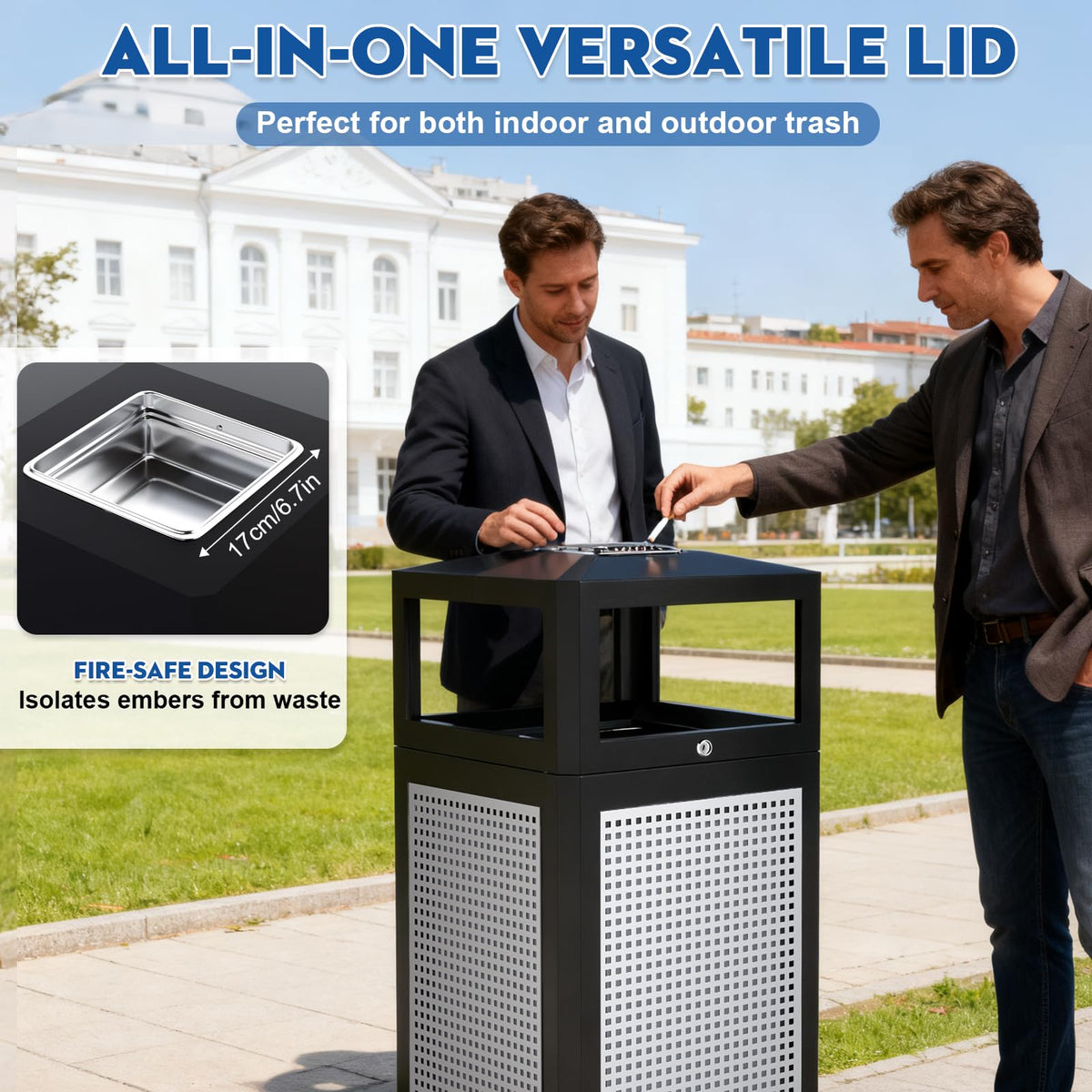 Outdoor Trash Can Commercial