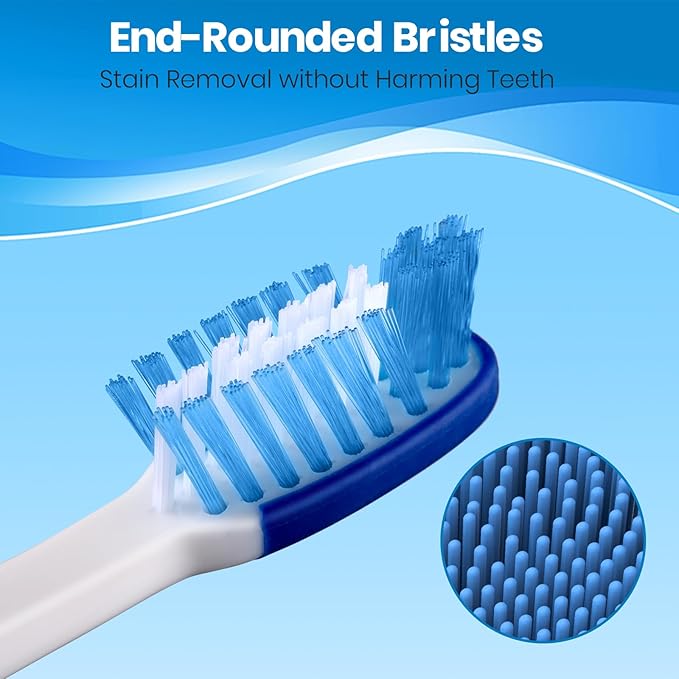 Firm Toothbrushes, Ergonomic Handle, 6 Count