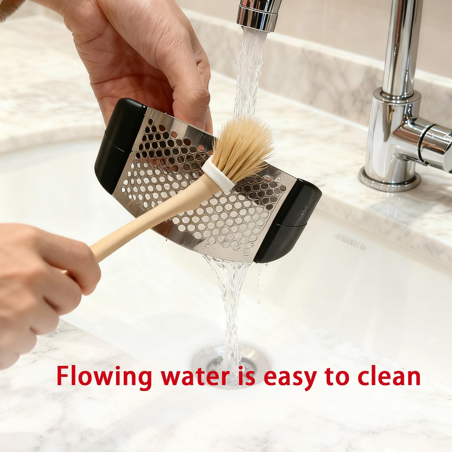 Garlic press rocker, Stainless Steel Garlic Crusher – Effortless Mincing, Rust-Resistant Kitchen Gadget