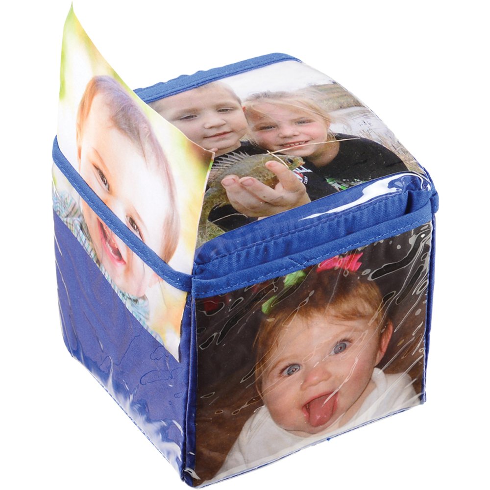 Constructive Playthings Customizable Stacking Block Toys with Clear Pockets for Ages 12 Months+, Toddler Soft Foam Building Blocks, Builds Fine Motor Skills, Multicolor