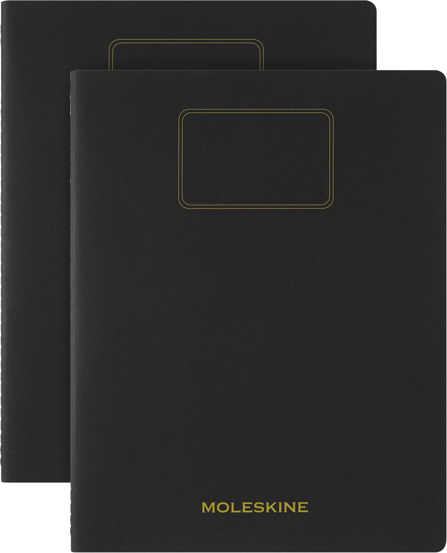 Moleskine Student Cahier Journal, Soft Cover, Plain/Blank, XXL (8.5" x 11"), Black, 120 Pages, Set of 2