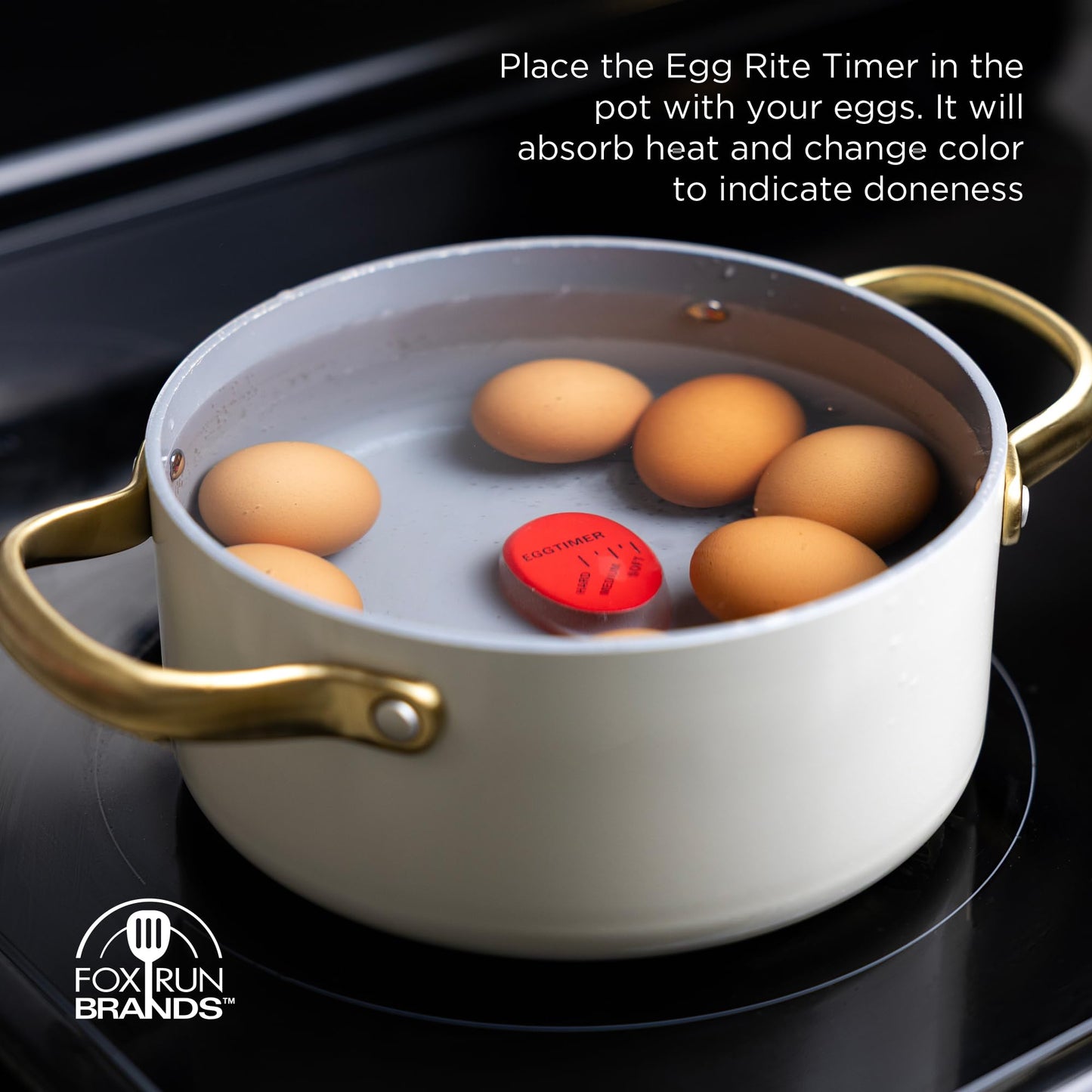 Fox Run Deviled Egg Making Kit, Includes Boiled Egg Timer, Masher and Deviled Egg Piping Tool