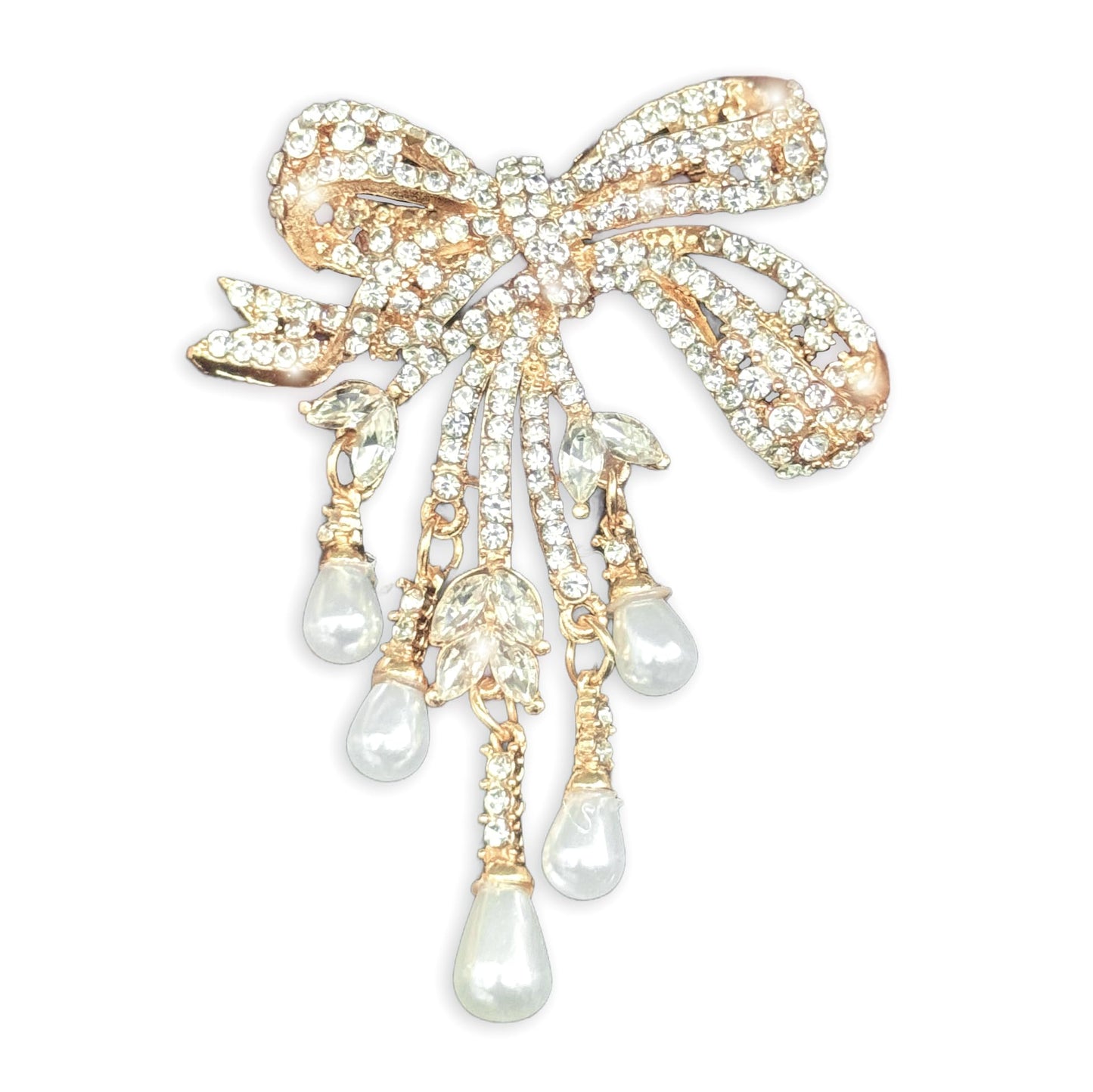 SinglinArt Vintage Brooches for Women Rhinestone Crystal Artificial Pearl Broaches Jewelry