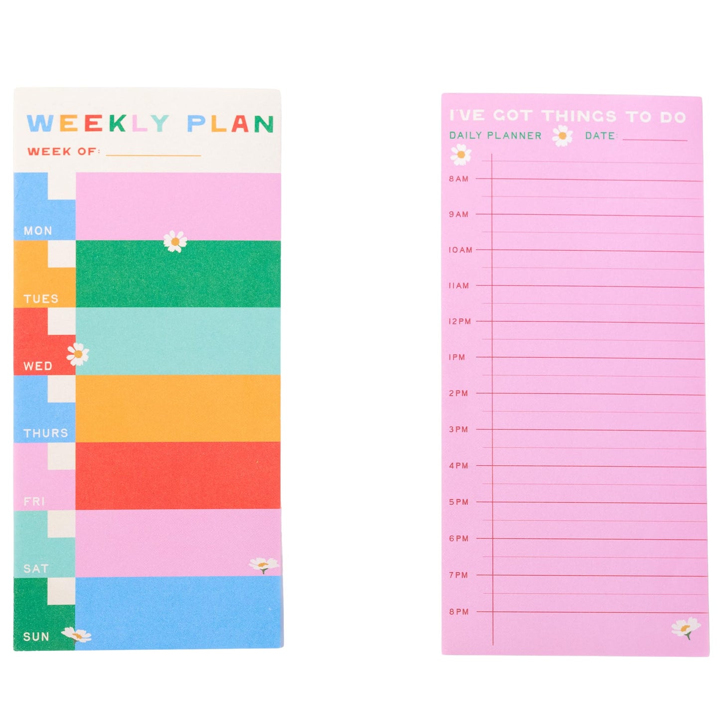 ban.do Weekly Planner Notepad, Desk Planner/Schedule Pads with 60 Sheets Each, Undated Weekly Desktop Calendar/Agenda (I've Got Things to Do)