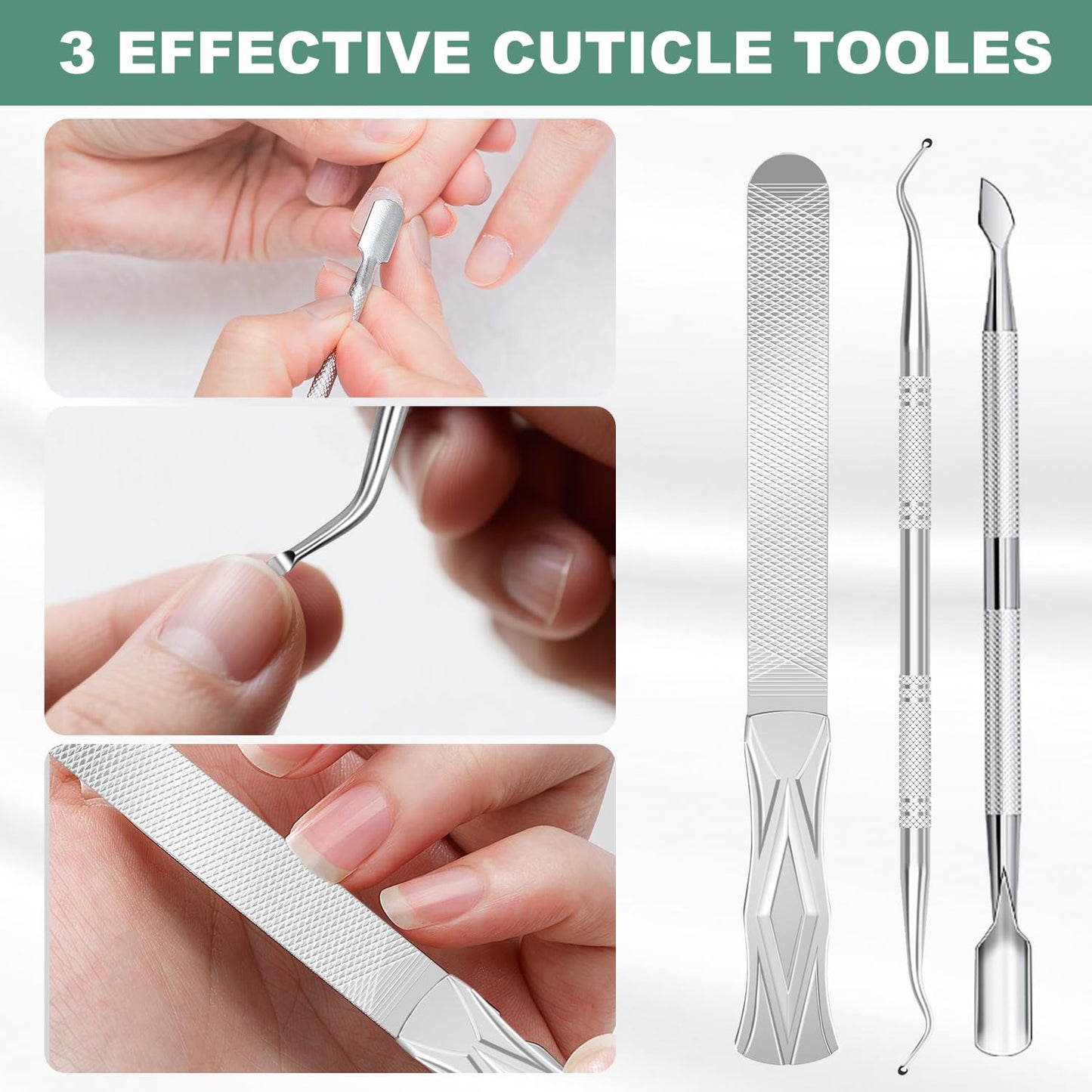 Toenail Clippers for Seniors Thick Toenails, CLPPNA Large Toe Nail Clippers Set for Men with Wide Jaw, Sharp Heavy Duty Ingrown Toenail Clippers Nail Cutter, Long Handle with Slanted Curved Blade