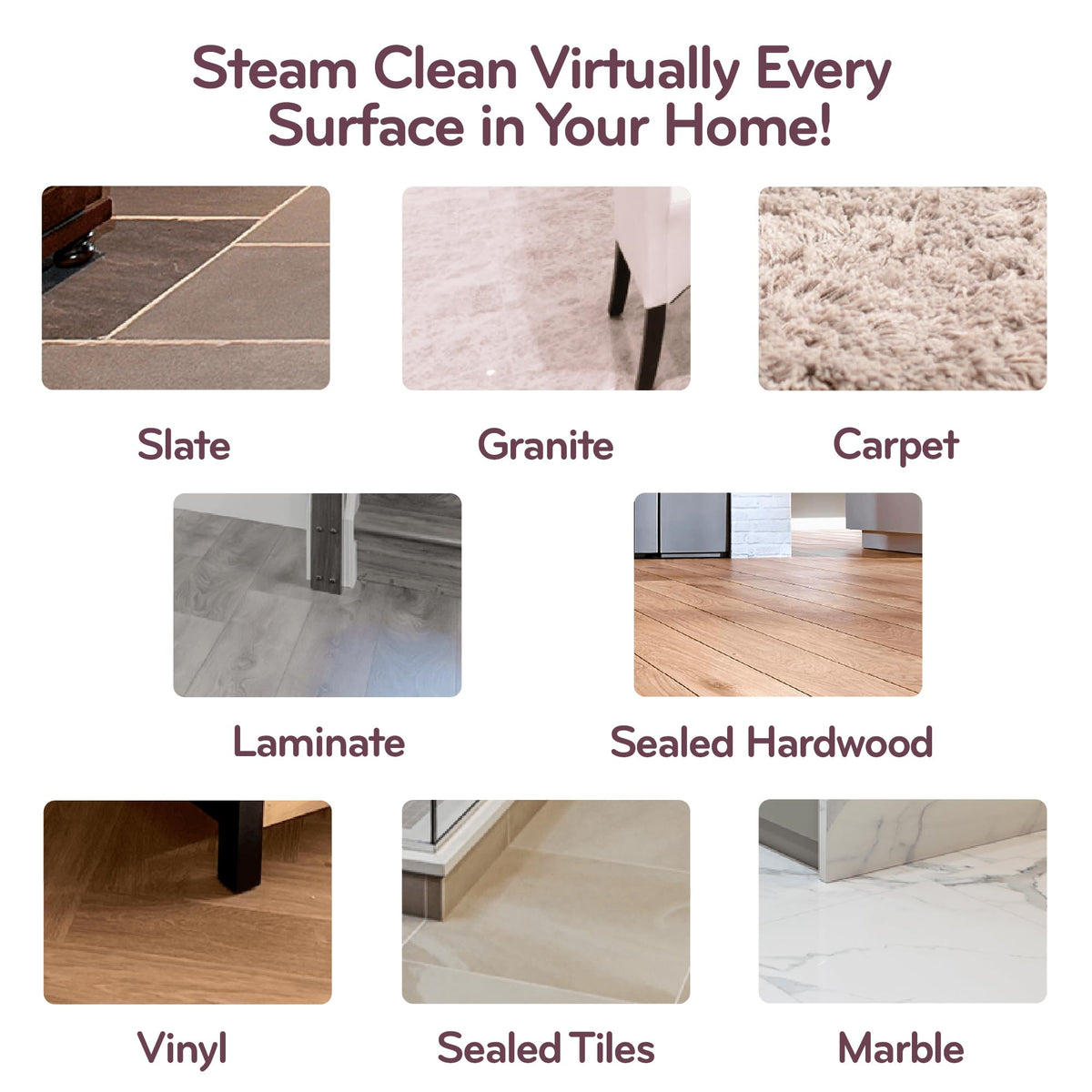 HD Steam Mop & Handheld Steam Cleaner