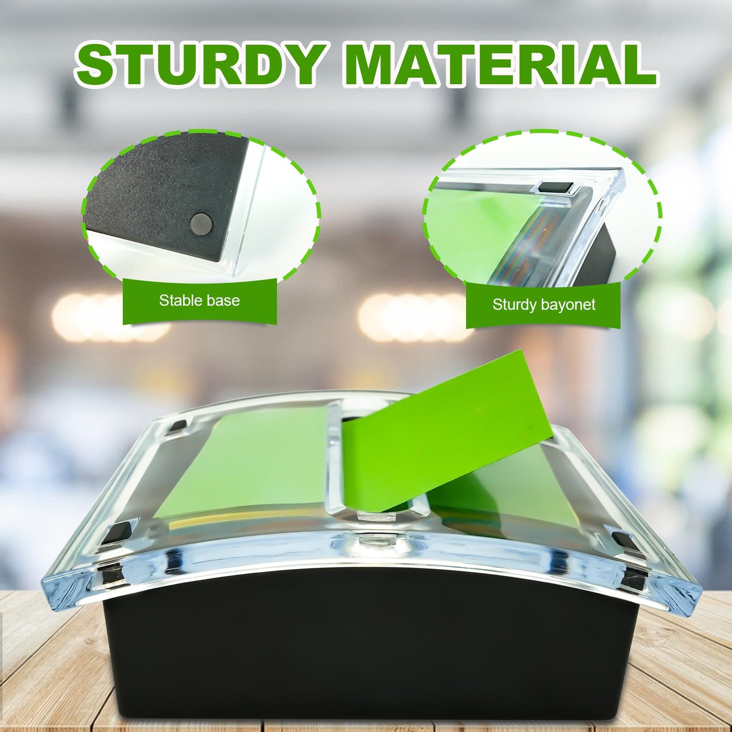 2 Pcs Pop Up Sticky Note Dispenser Acrylic Small Sticky Note Holder for 3 x 3 Inch Sticky Notes Office Home Classroom Desk Supplies