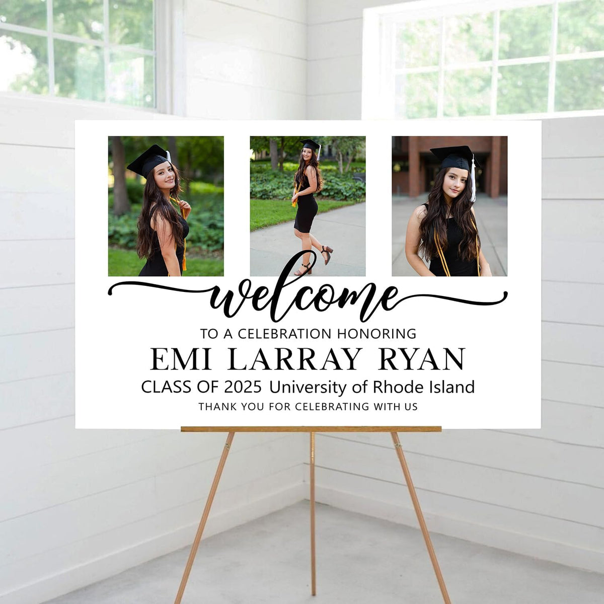 Graduation Party Welcome Sign Custom Photo Grad Party Sign Personalized Graduation Decoration High School Graduation College Graduation Sign, Graduation Party Welcome Sign, University Grad Party Sign