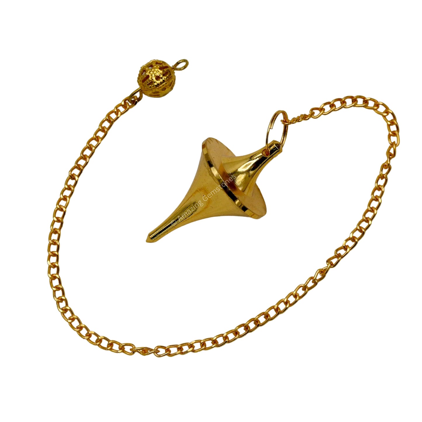 Amazing Gemstone Healing Metal Pendulums for Divination, Gold Disc Cone Steel Copper Pendulum High Energy Pendulo de Bronce Pendulos de Mesa MP36