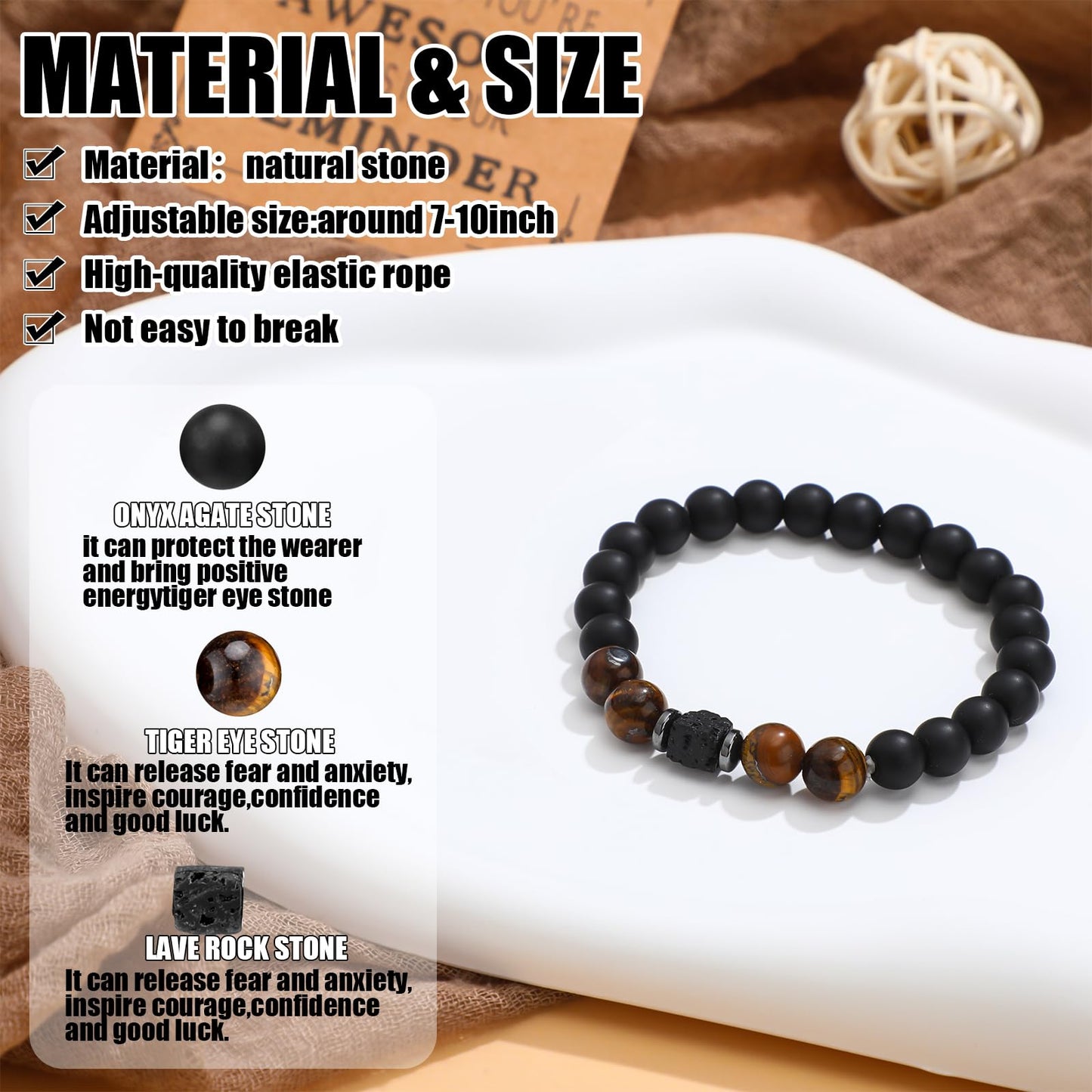Landical 12 Sets Inspirational Bracelets Bulk for Men Women Sometimes You Forget You're Awesome Bracelets(Round)