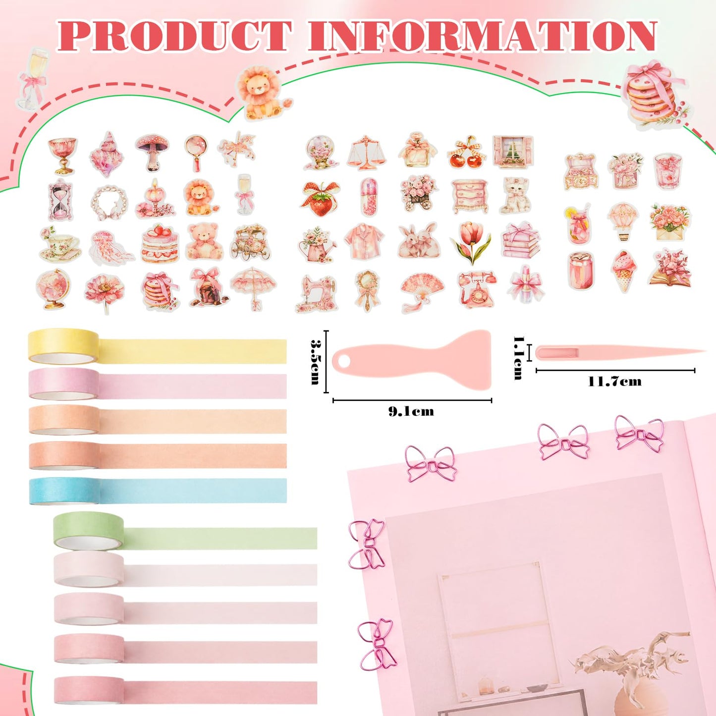 FunooFuno 156 Pcs Scrapbooking Supplies Kit Vintage Aesthetic Scrapbook Kit for Planner, Bullet Junk Journaling, Junk Journal, Retro Crafts, DIY Journaling Supplies